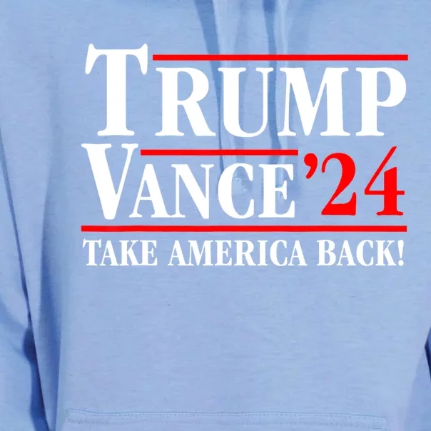 Trump Vance 2024 Us Flag Election President 2024 Unisex Surf Hoodie