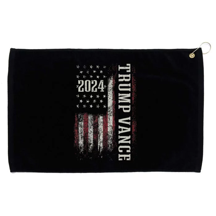 Trump Vance 2024 President Trump Supporter Reelection Gift Grommeted Golf Towel