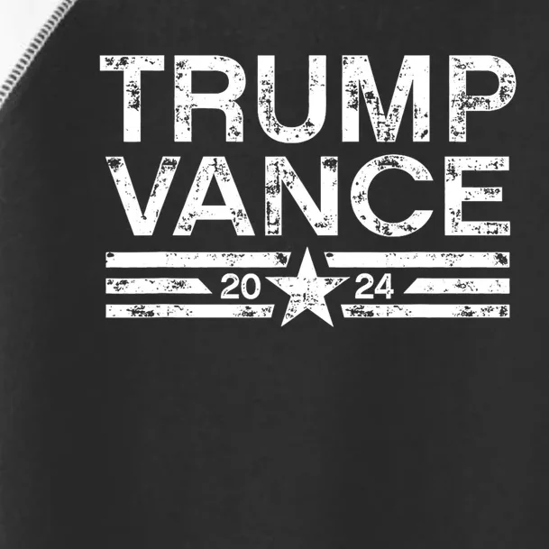 Trump Vance 2024 Us Flag Election President 2024 Toddler Fine Jersey T-Shirt