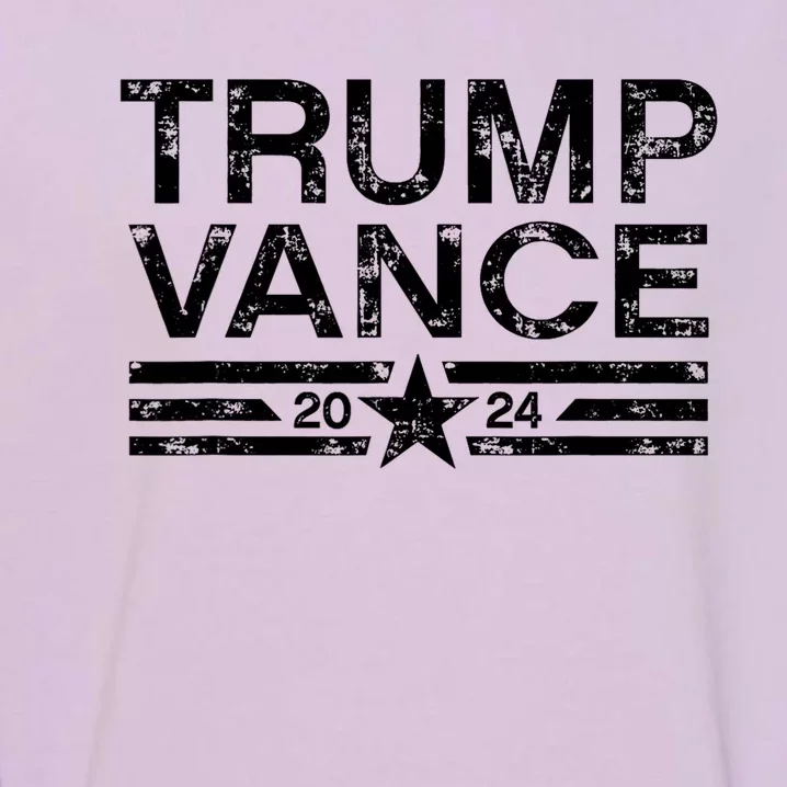 Trump Vance 2024 Us Flag Election President 2024 Garment-Dyed Sweatshirt