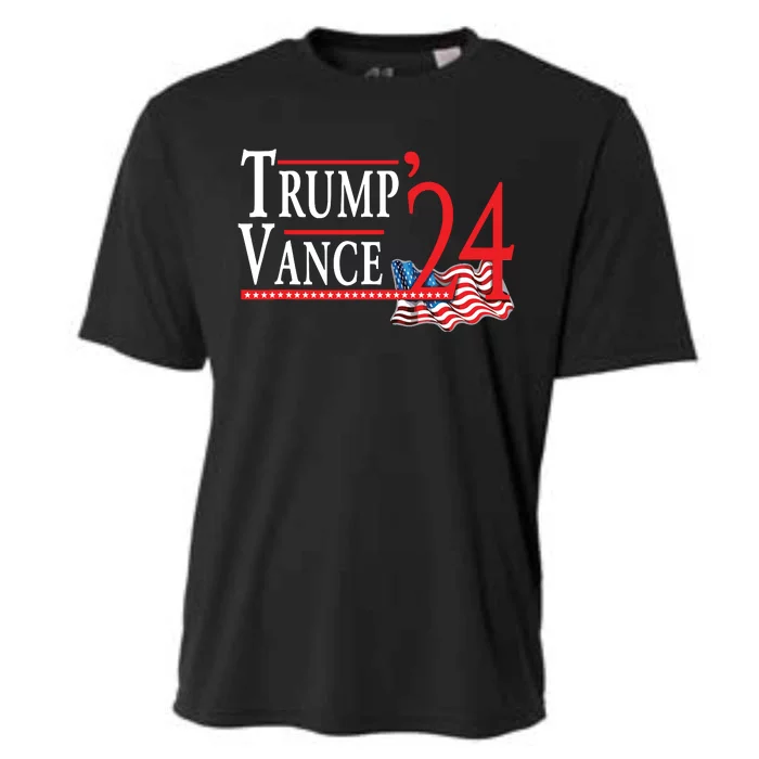 Trump Vance 2024 President Trump Supporter Reelection Cooling Performance Crew T-Shirt