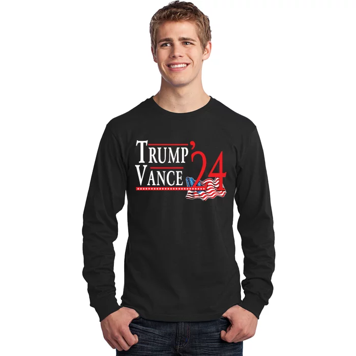 Trump Vance 2024 President Trump Supporter Reelection Long Sleeve Shirt