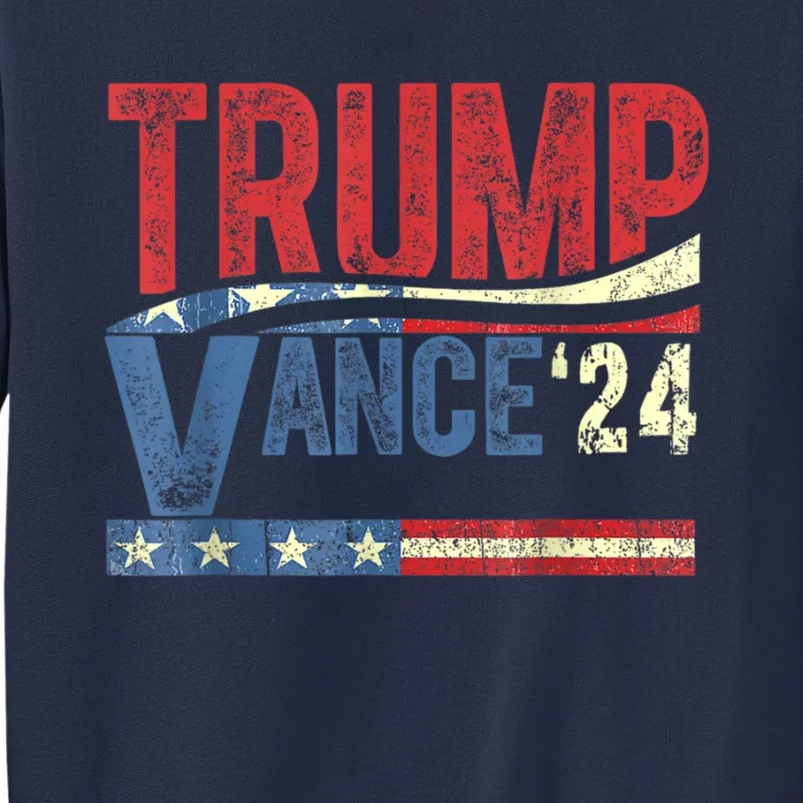 Trump Vance 2024 Retro Stripe Trump Jd Vance Sweatshirt