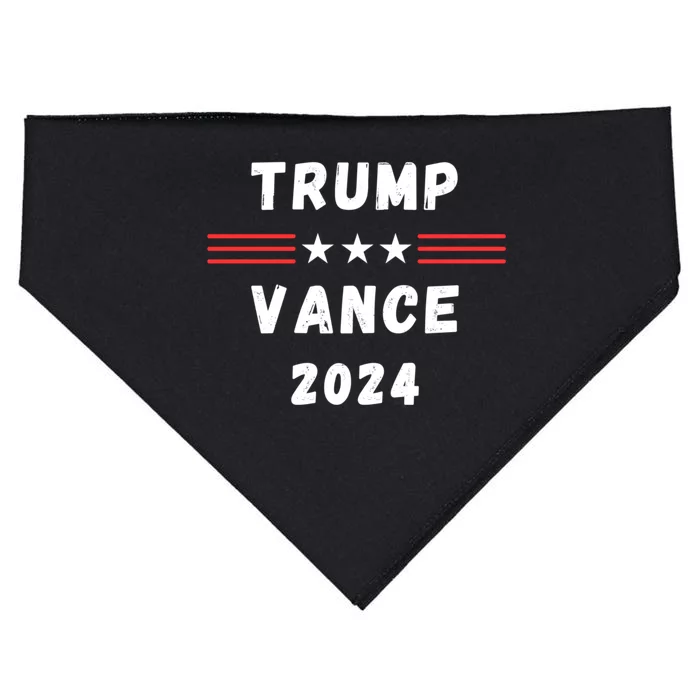 Trump Vance 2024 Vote Trump Vance 24 Im Voting Trump Vance USA-Made Doggie Bandana