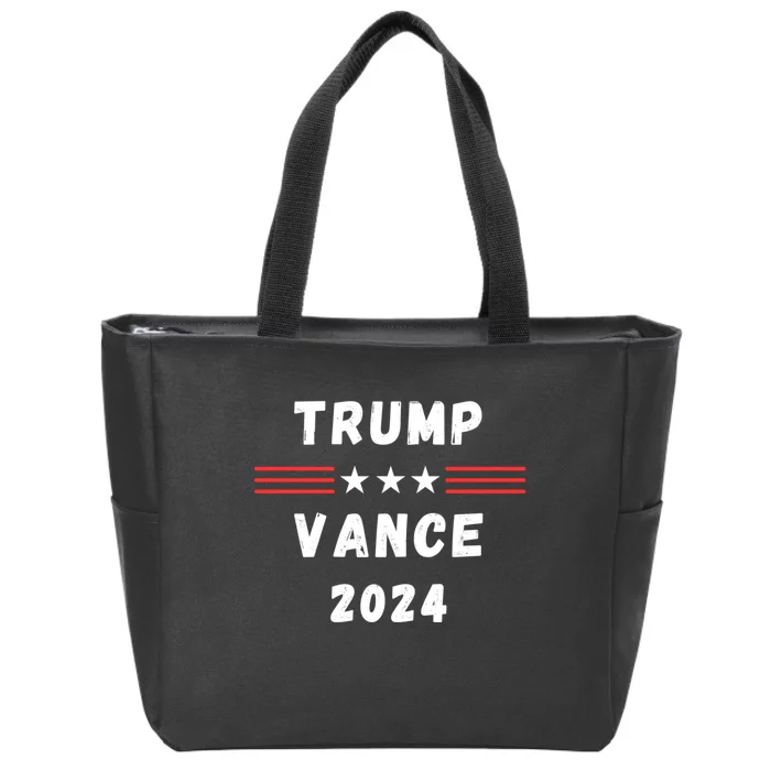 Trump Vance 2024 Vote Trump Vance 24 Im Voting Trump Vance Zip Tote Bag