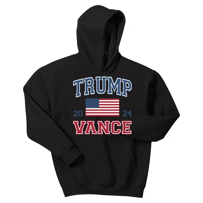 Trump Vance 2024 Donald Trump J.D. Vance For President Kids Hoodie