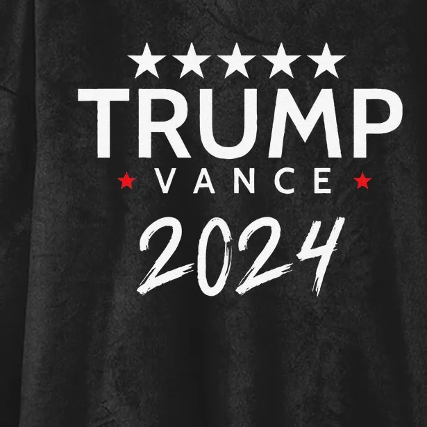 Trump & Vance 2024 Take America Back Election Patriot Usa Gift Hooded Wearable Blanket