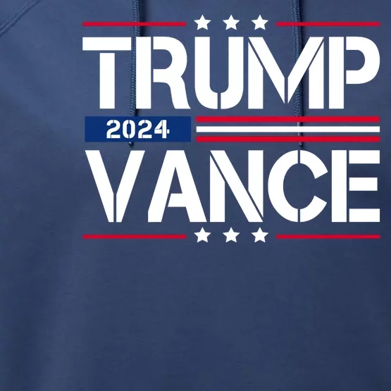 Trump Vance 2024 Usa Election Performance Fleece Hoodie