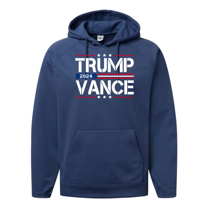 Trump Vance 2024 Usa Election Performance Fleece Hoodie