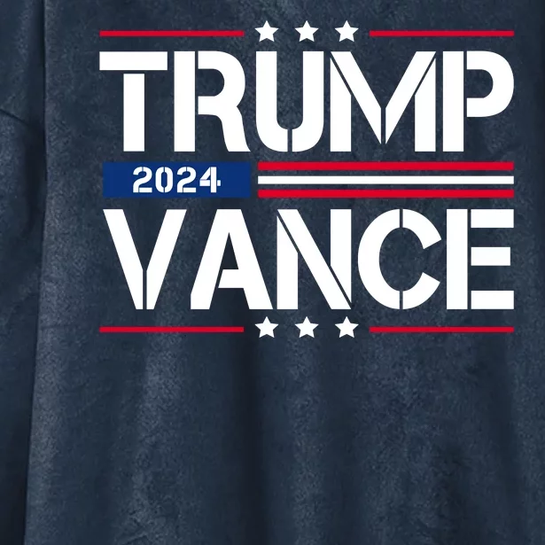 Trump Vance 2024 Usa Election Hooded Wearable Blanket