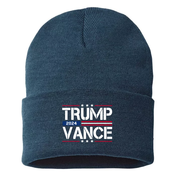 Trump Vance 2024 Usa Election Sustainable Knit Beanie