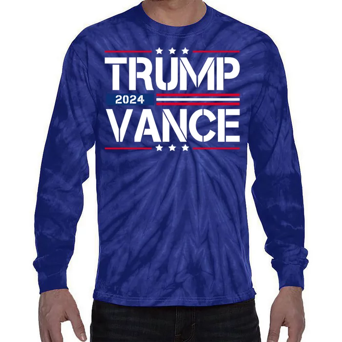 Trump Vance 2024 Usa Election Tie-Dye Long Sleeve Shirt