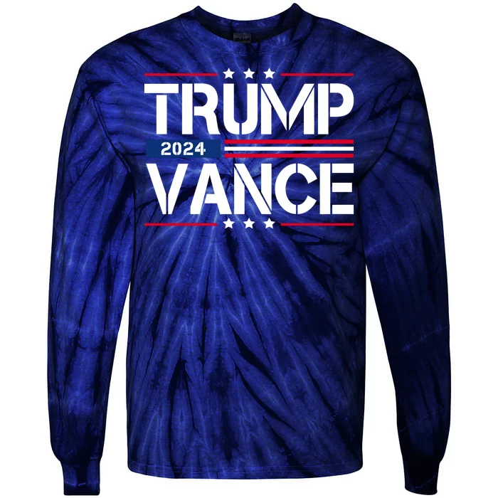 Trump Vance 2024 Usa Election Tie-Dye Long Sleeve Shirt