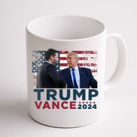 Trump Vance 2024 Presidential Ticket Grunge Flag Trump 2024 Coffee Mug