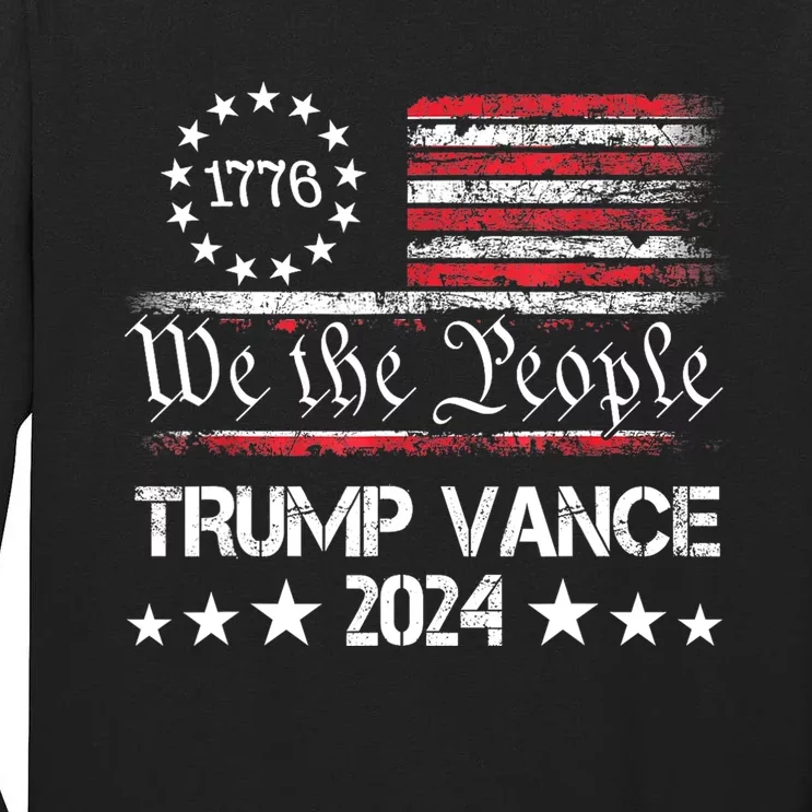 Trump Vance 2024 President Trump Supporter Reelection Tall Long Sleeve T-Shirt