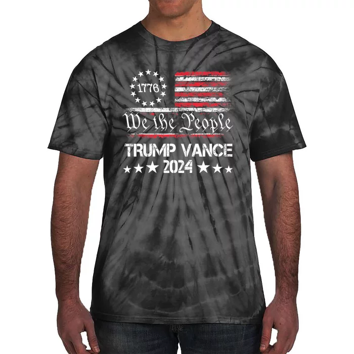 Trump Vance 2024 President Trump Supporter Reelection Tie-Dye T-Shirt