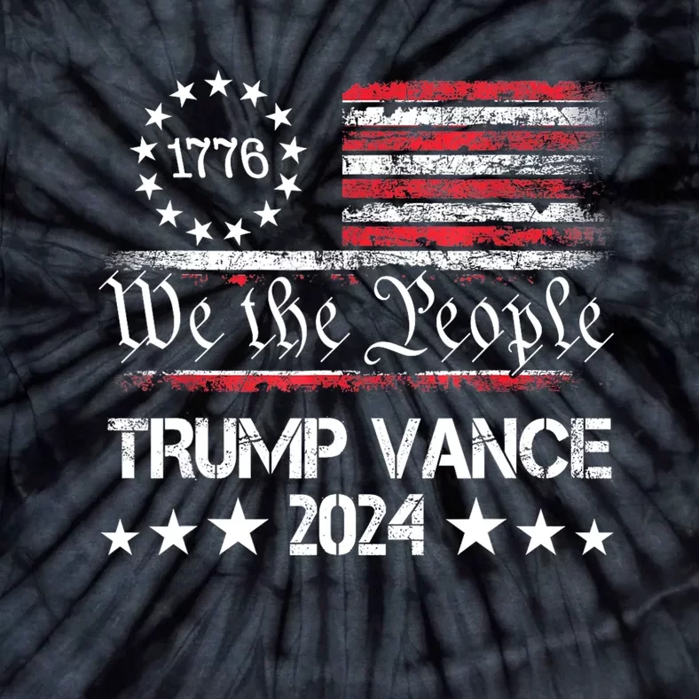 Trump Vance 2024 President Trump Supporter Reelection Tie-Dye T-Shirt