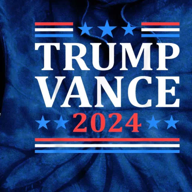 Trump Vance 2024 Retro Stripe Trump Jd Vance Tie Dye Hoodie