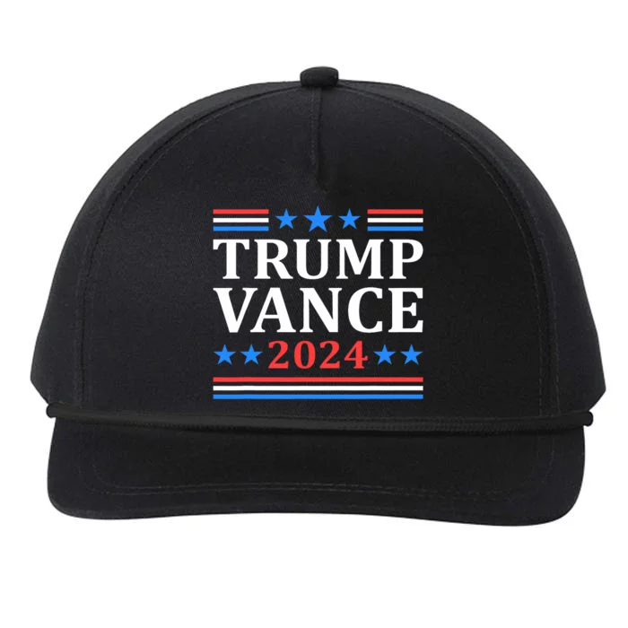 Trump Vance 2024 For President Vp Usa Election Patriotic Snapback Five-Panel Rope Hat