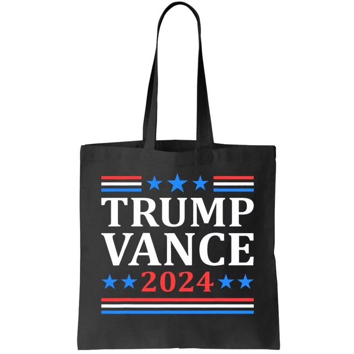 Trump Vance 2024 For President Vp Usa Election Patriotic Tote Bag