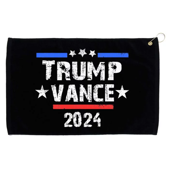 Trump Vance 2024 Us Flag Vintage Grommeted Golf Towel