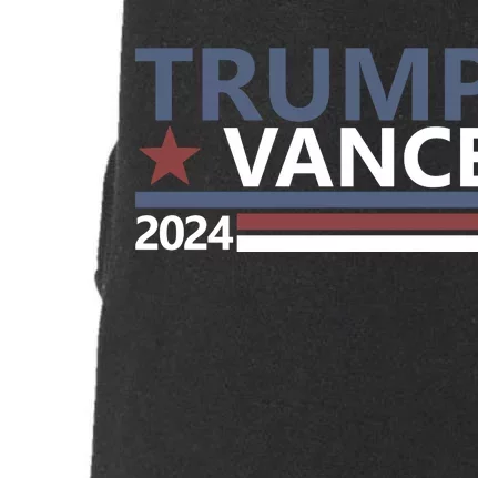 Trump Vance 2024 For President Vp Usa Election Patriotic Doggie 3-End Fleece Hoodie