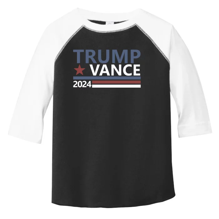 Trump Vance 2024 For President Vp Usa Election Patriotic Toddler Fine Jersey T-Shirt