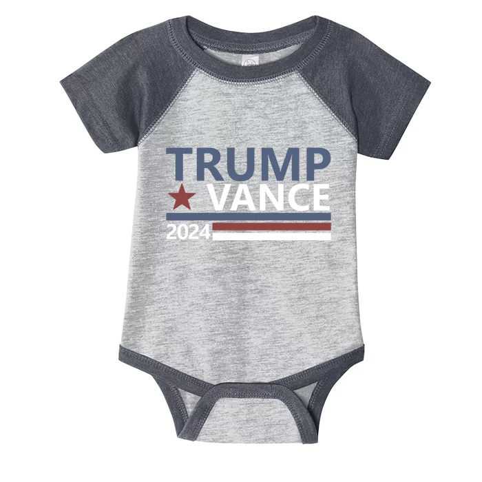 Trump Vance 2024 For President Vp Usa Election Patriotic Infant Baby Jersey Bodysuit