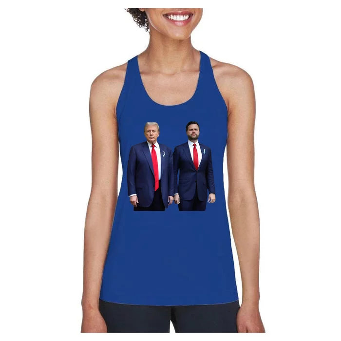 Trump Vance 2024 Brothers Supported Diabetes Awareness Women's Racerback Tank