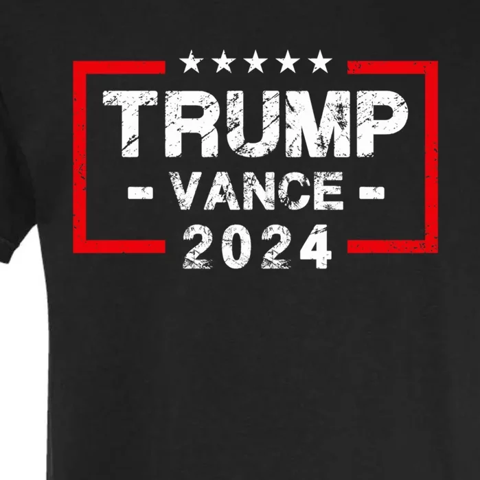 Trump Vance 2024 Us Flag Election President 2024 Garment-Dyed Heavyweight T-Shirt