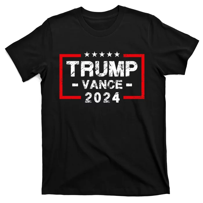 Trump Vance 2024 Us Flag Election President 2024 T-Shirt