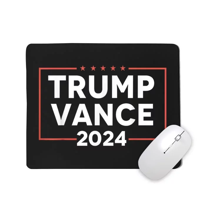 Trump Vance 2024 Retro Stripe Trump Jd Vance Mousepad