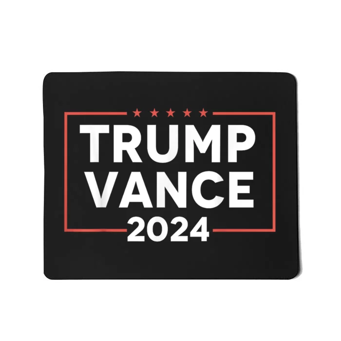 Trump Vance 2024 Retro Stripe Trump Jd Vance Mousepad