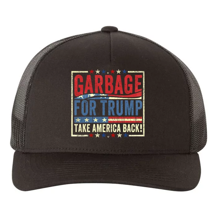 Trump Vance 2024 Proud To Be Garbage Presidential Election Yupoong Adult 5-Panel Trucker Hat