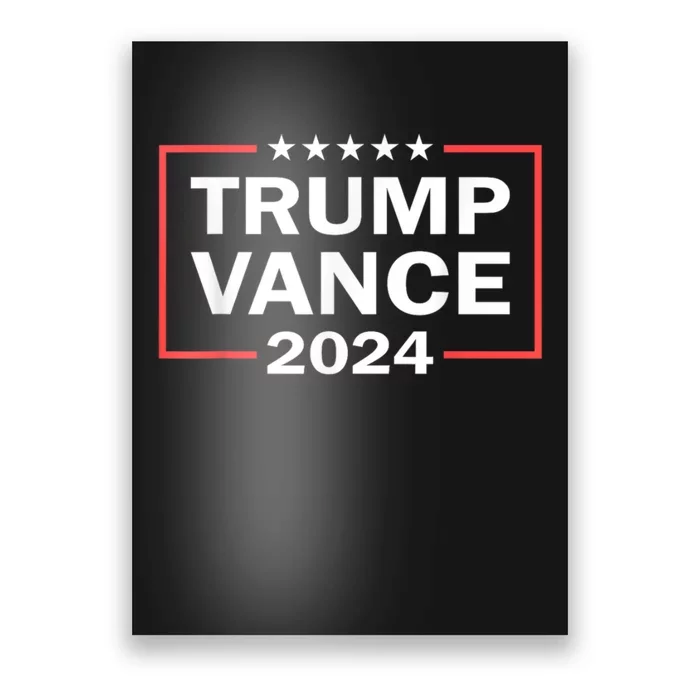 Trump Vance 2024 Retro Stripe Trump Jd Vance Poster