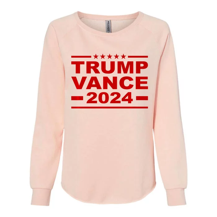 Trump Vance 2024 For President Vp Usa Election Patriotic Womens California Wash Sweatshirt