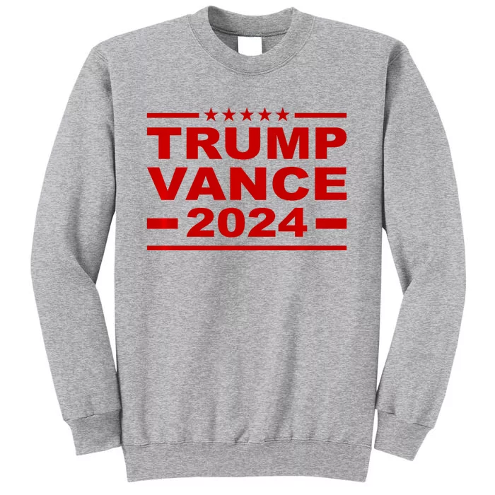 Trump Vance 2024 For President Vp Usa Election Patriotic Tall Sweatshirt