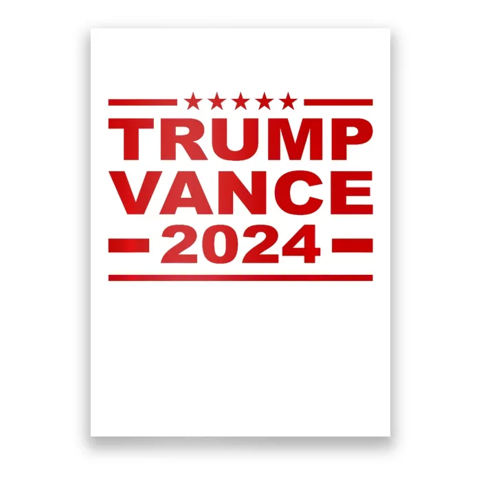 Trump Vance 2024 For President Vp Usa Election Patriotic Poster