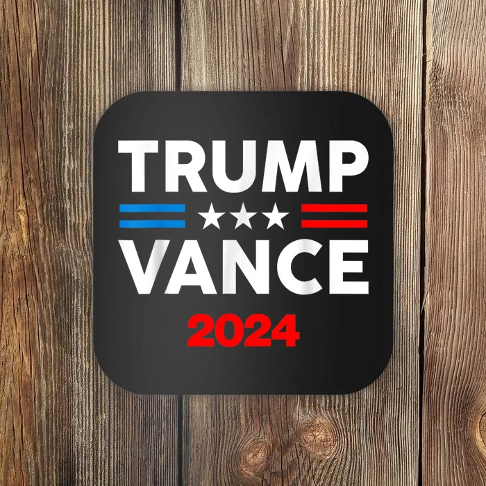 Trump Vance 2024 Retro Stripe Trump Jd Vance Coaster