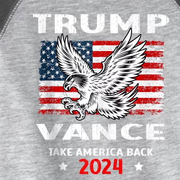 Trump Vance 2024 Vp Eagle America Election Take America Toddler Fine Jersey T-Shirt