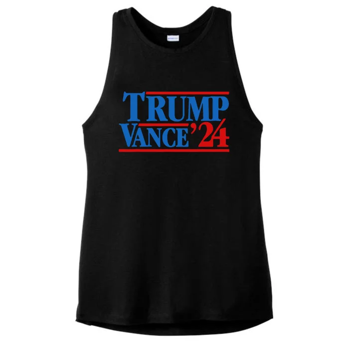 Trump Vance 2024 Vice President Trump Ladies Tri-Blend Wicking Tank