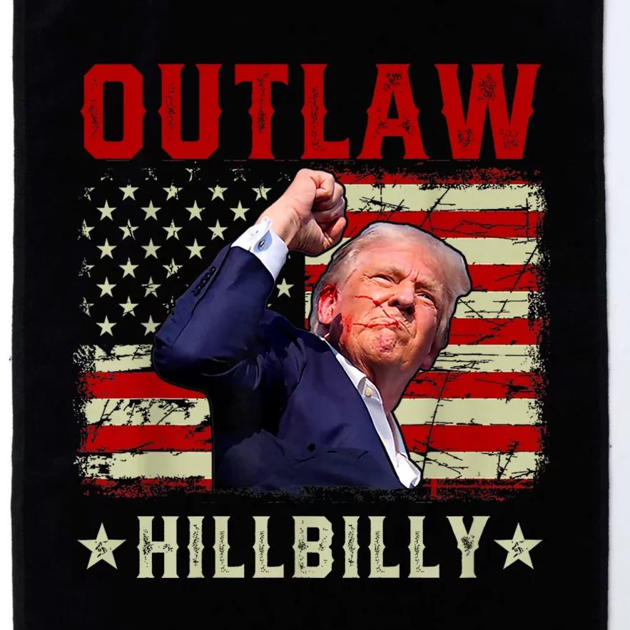 Trump Vance 2024 Donald Trump J.D. Vance Outlaw Hillbilly Platinum Collection Golf Towel