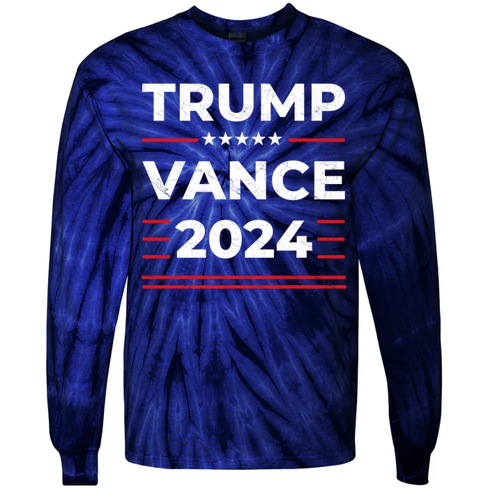 Trump Vance 2024 Tie-Dye Long Sleeve Shirt