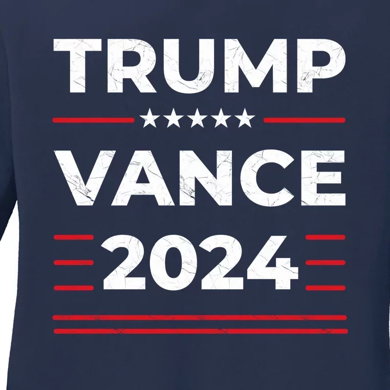 Trump Vance 2024 Ladies Long Sleeve Shirt