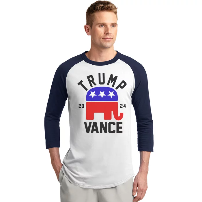 Trump Vance 2024 Republican Election Baseball Sleeve Shirt