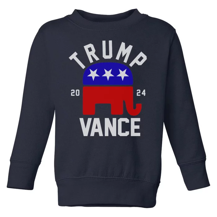 Trump Vance 2024 Republican Election Toddler Sweatshirt