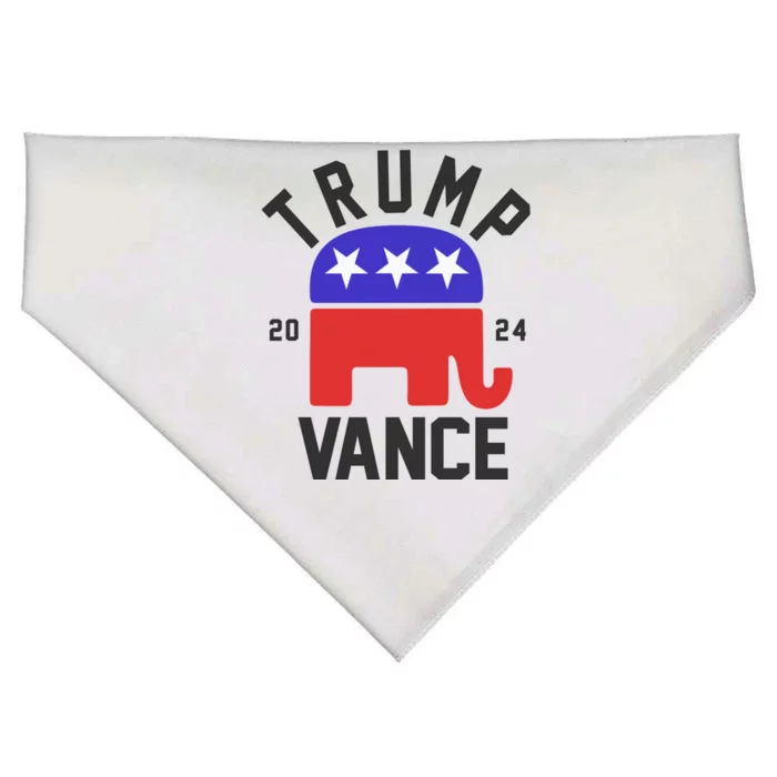 Trump Vance 2024 Republican Election USA-Made Doggie Bandana