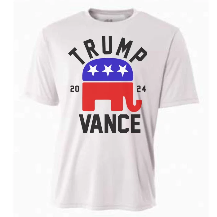 Trump Vance 2024 Republican Election Cooling Performance Crew T-Shirt