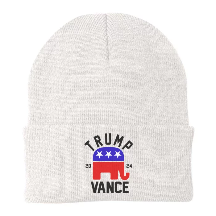 Trump Vance 2024 Republican Election Knit Cap Winter Beanie