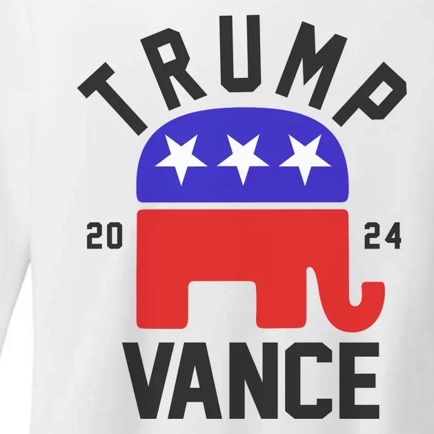 Trump Vance 2024 Republican Election Womens CVC Long Sleeve Shirt